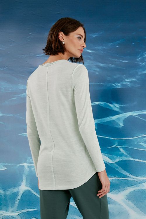Blusa Verde Água Algodão Sancho