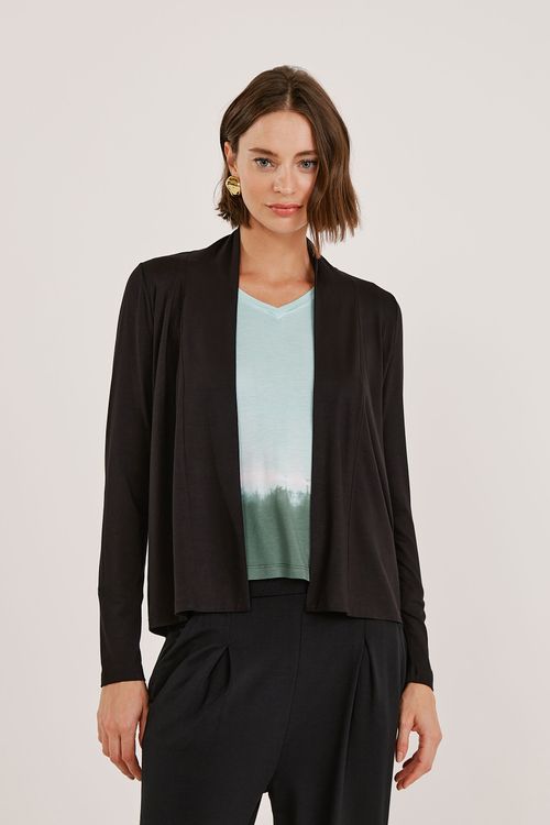 Casaco Cardigan Preto Beth