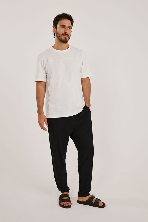 Calça Masculina Saruel Preta Bambu Satya