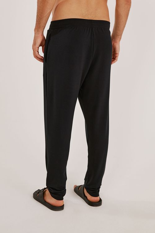 Calça Masculina Saruel Preta Bambu Satya