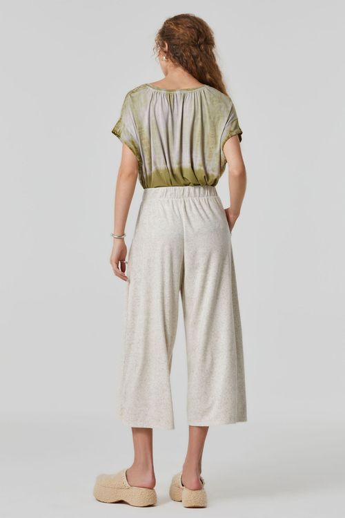 Calça Pantacourt Natural Towel