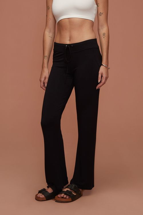 Calça Reta Preta Bambu IV