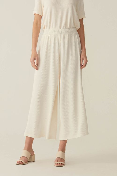 Calça Pantacourt Off White New Aurea