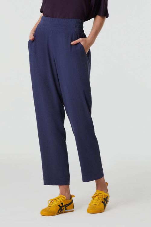 Calça Cenoura Azul Escuro Liocel Sandra