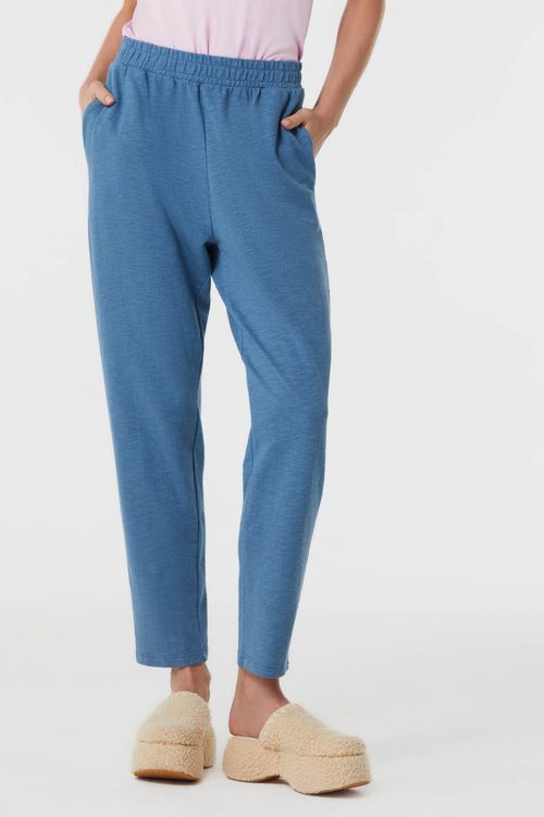 Calça Cenoura Azul Jeans Algodão Noah