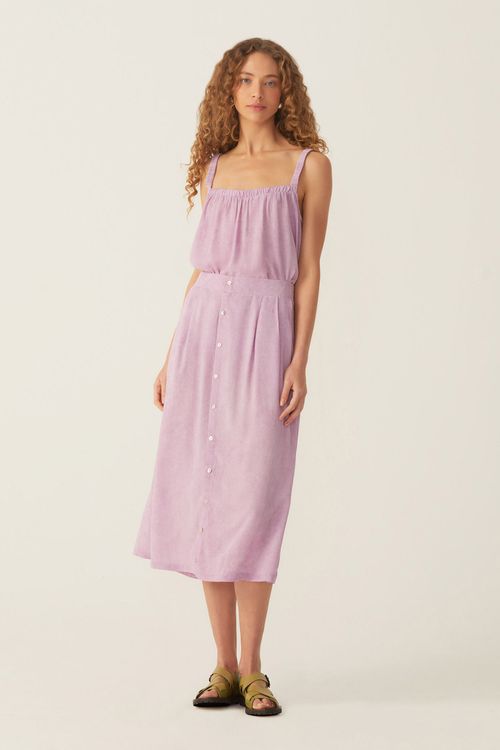 Saia Midi Lavanda Cassia