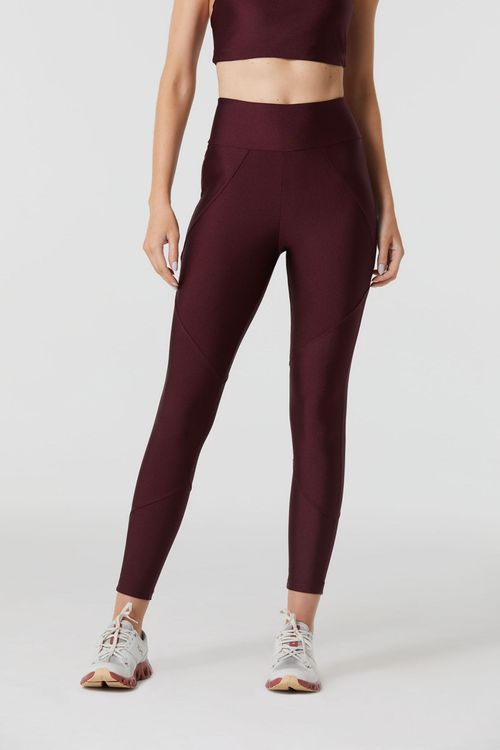 Legging Fitness Recortes Vinho Fillity