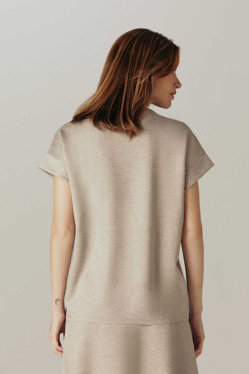 Blusa Mescla Bege Marcella