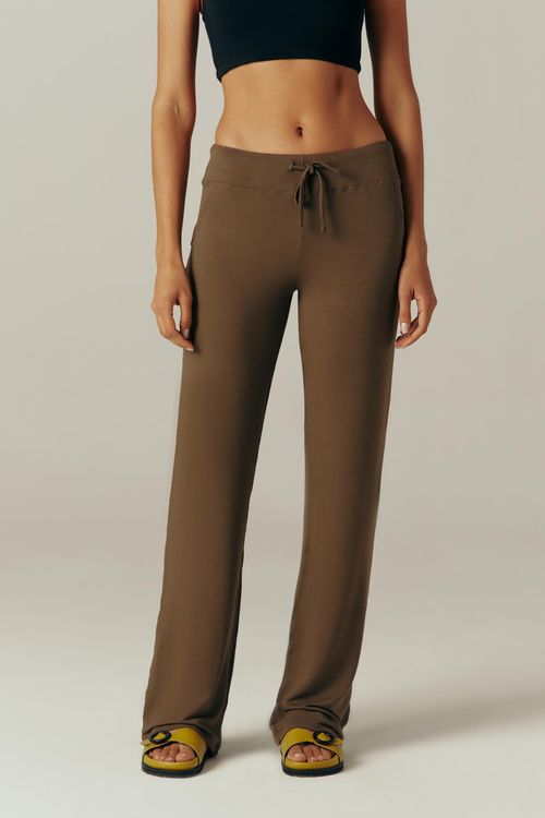 Calça Reta Verde Oliva Bambu IV