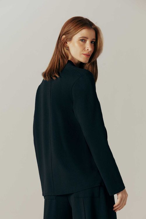 Casaco Alongado Preto Betina