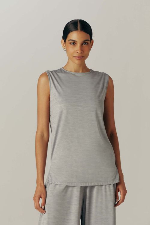 Regata Fitness Long Cinza Claro Alba