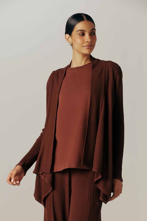 Casaco Dye Marrom Melita