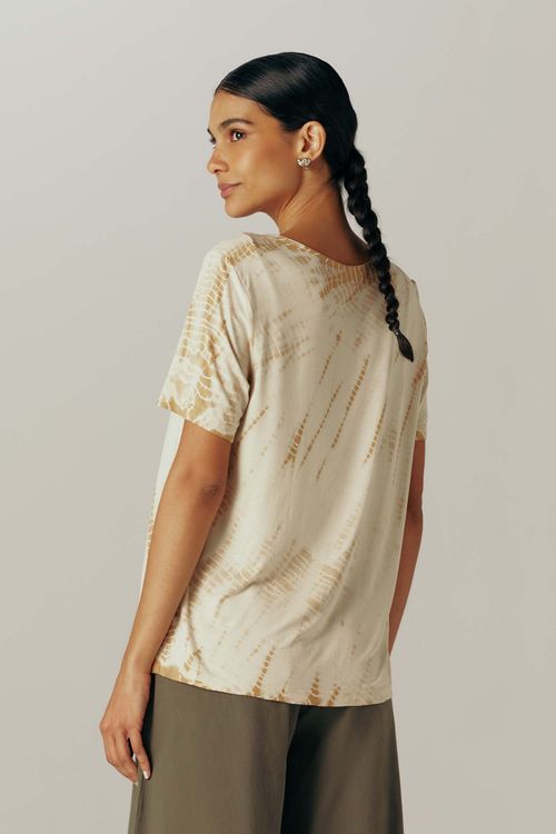 Blusa Tie Dye Ouro Modal Ambar