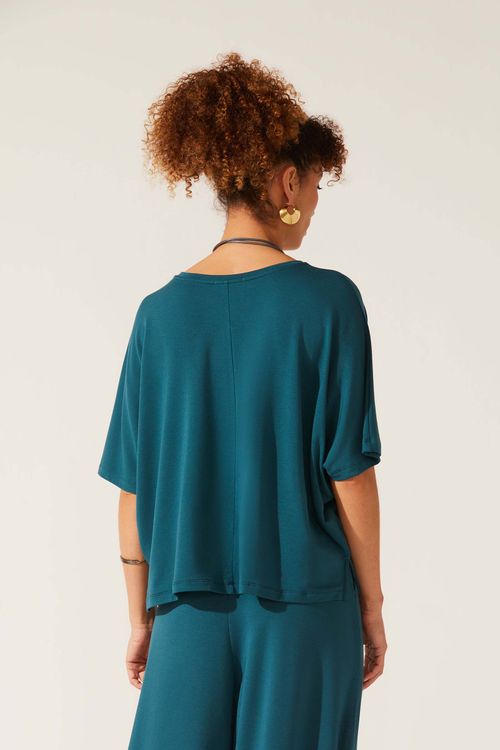 Blusa Cropped Mediterrâneo Bambu Isis