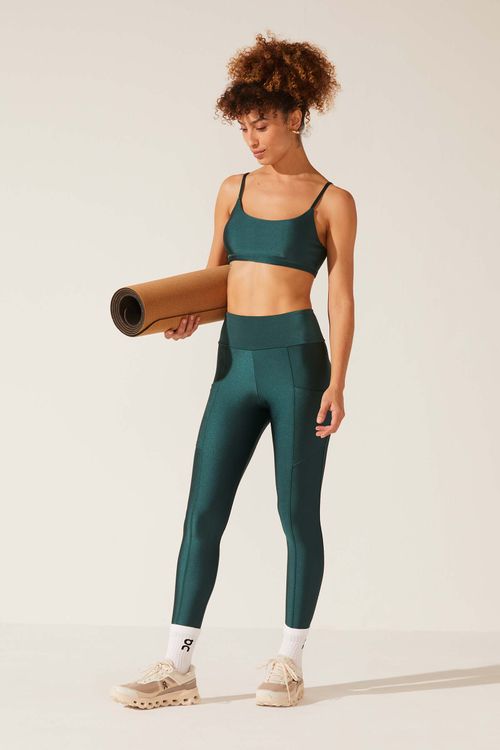 Legging Fitness Recortes Petróleo Angel