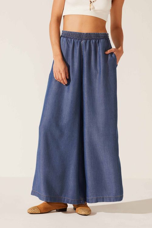 Calça Wide Leg Índigo Liocel Tamara