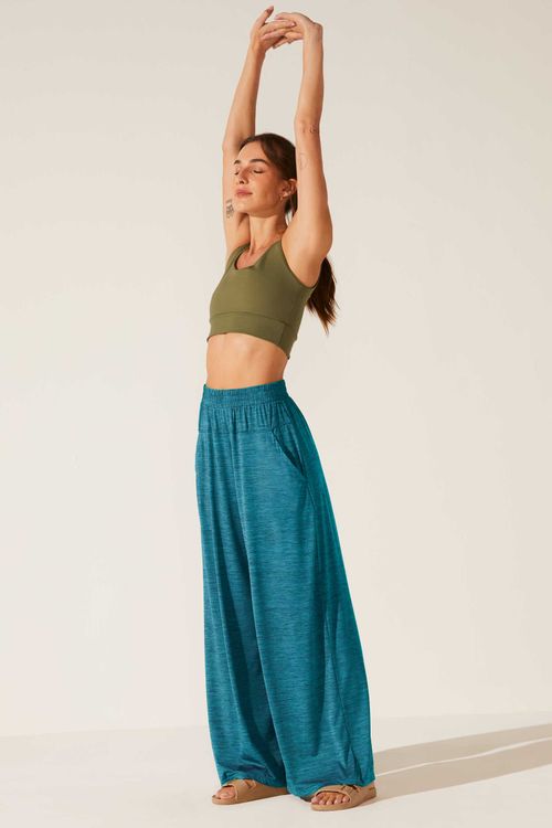 Calça Fitness Pantalona Petróleo Alba II