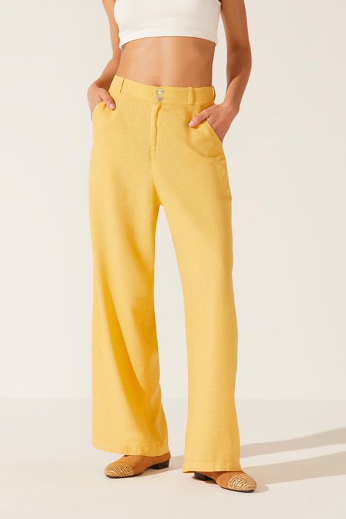 Calça Reta Dye Solar Linho Eunice