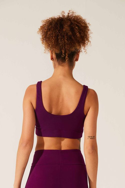 Top Yoga Dye Orquídea Algodão Durga