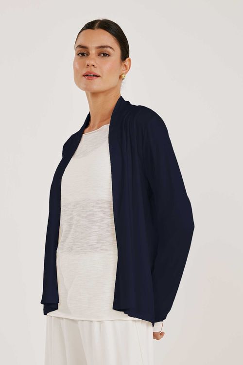 Casaco Cardigan Marinho Scarlet
