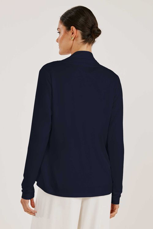 Casaco Cardigan Marinho Scarlet