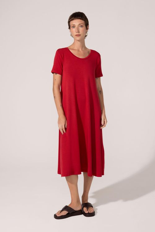 Vestido Evasê Amora Bambu