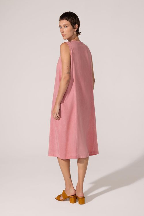 Vestido Regata Rosa Escuro Carine