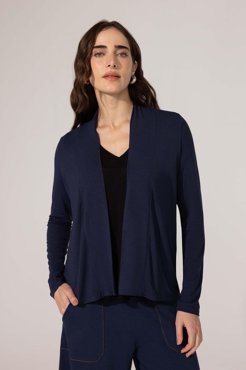 Casaco Cardigan Marinho Scarlet