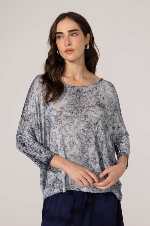 Blusa Tie Dye Marinho Diva