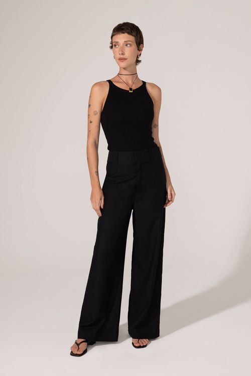 Calça Reta Preta Nicole