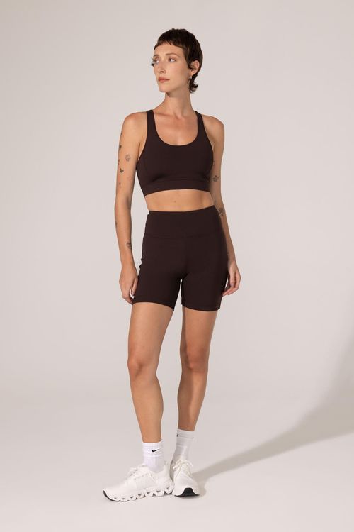 Bermuda Fitness Marrom Gisa