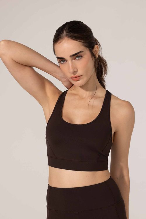 Top Fitness Nadador Marrom Gisa