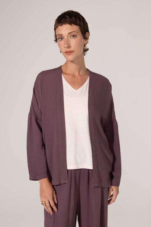 Casaco Kimono Berinjela Melina