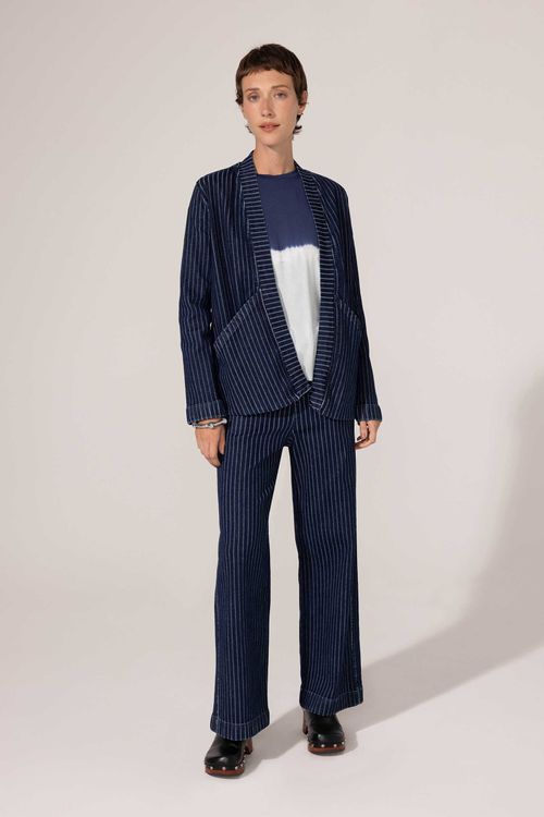 Calça Denim Listrada Índigo Bel