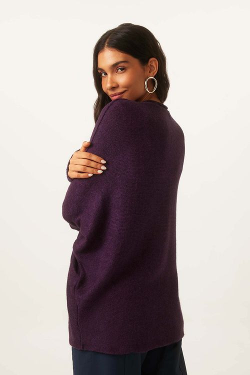 Sweater Decote V Uva Tricot Grace