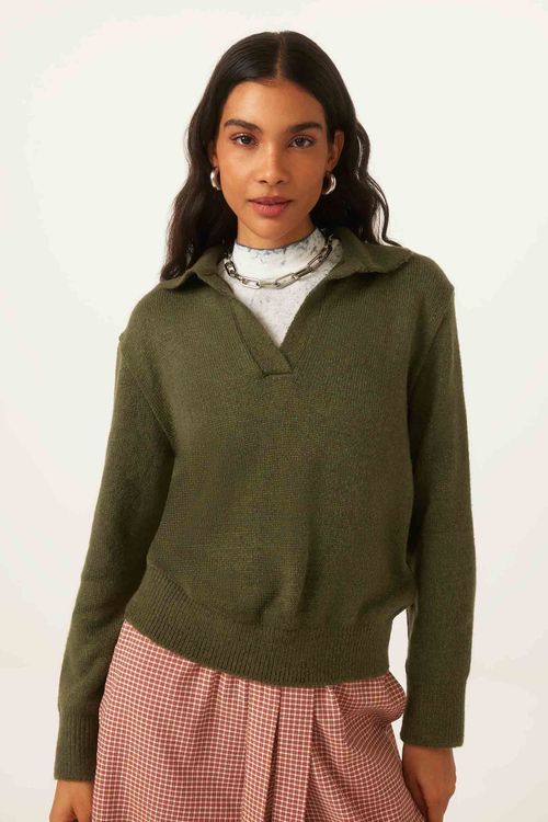 Sweater Gola Polo Militar Tricot Birguita