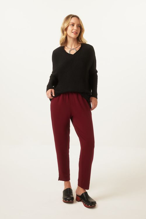 Calça Cenoura Vinho Bambu New Arvi