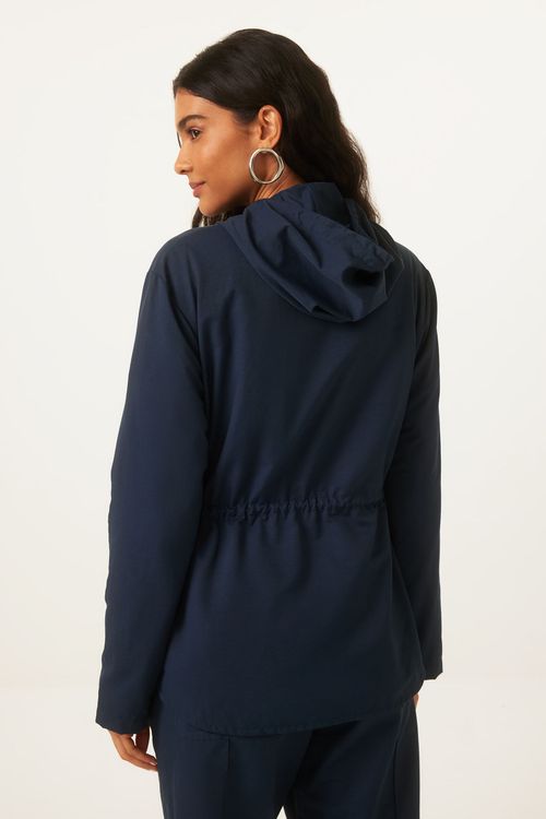 Parka Marinho Algodão Danusa