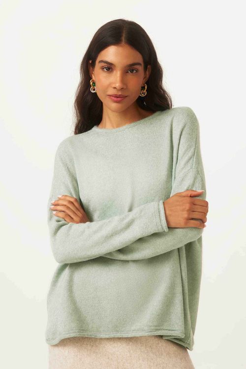 Sweater Verde Claro Tricot London
