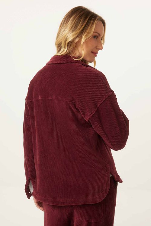 Jaqueta Cotelê Bordô Heidi