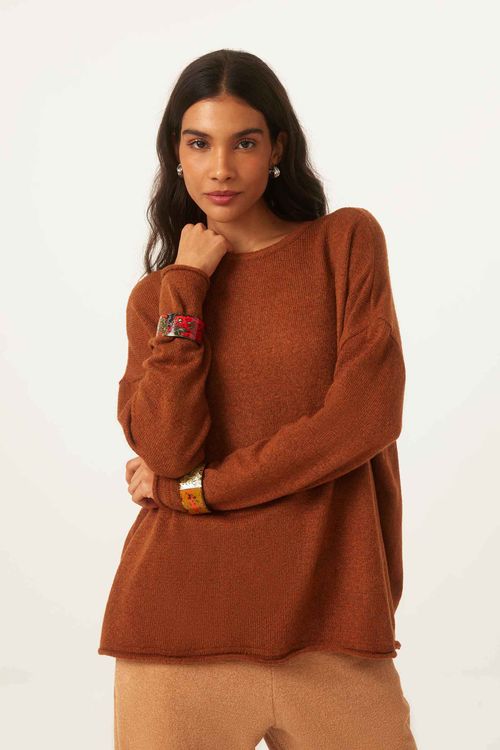 Sweater Ferrugem Tricot London