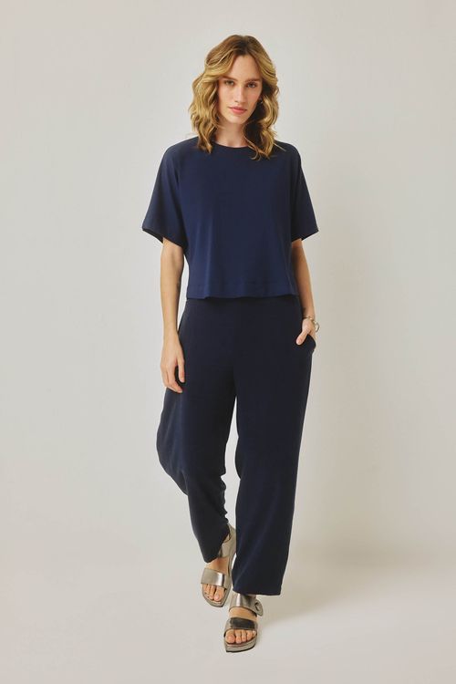 Calça Cenoura Marinho Liocel Penelope