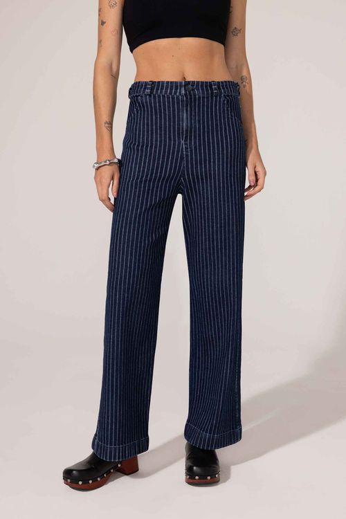 Calça Denim Listrada Índigo Bel