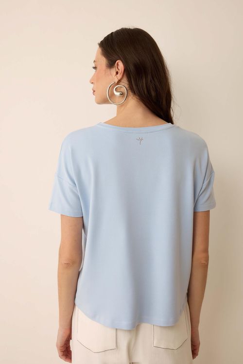 Blusa Azul Claro Bambu II