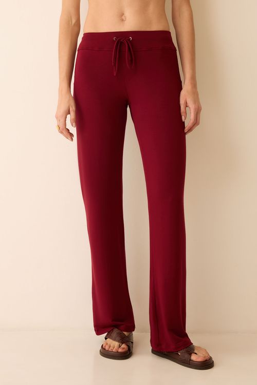 Calça Reta Bordô Bambu IV